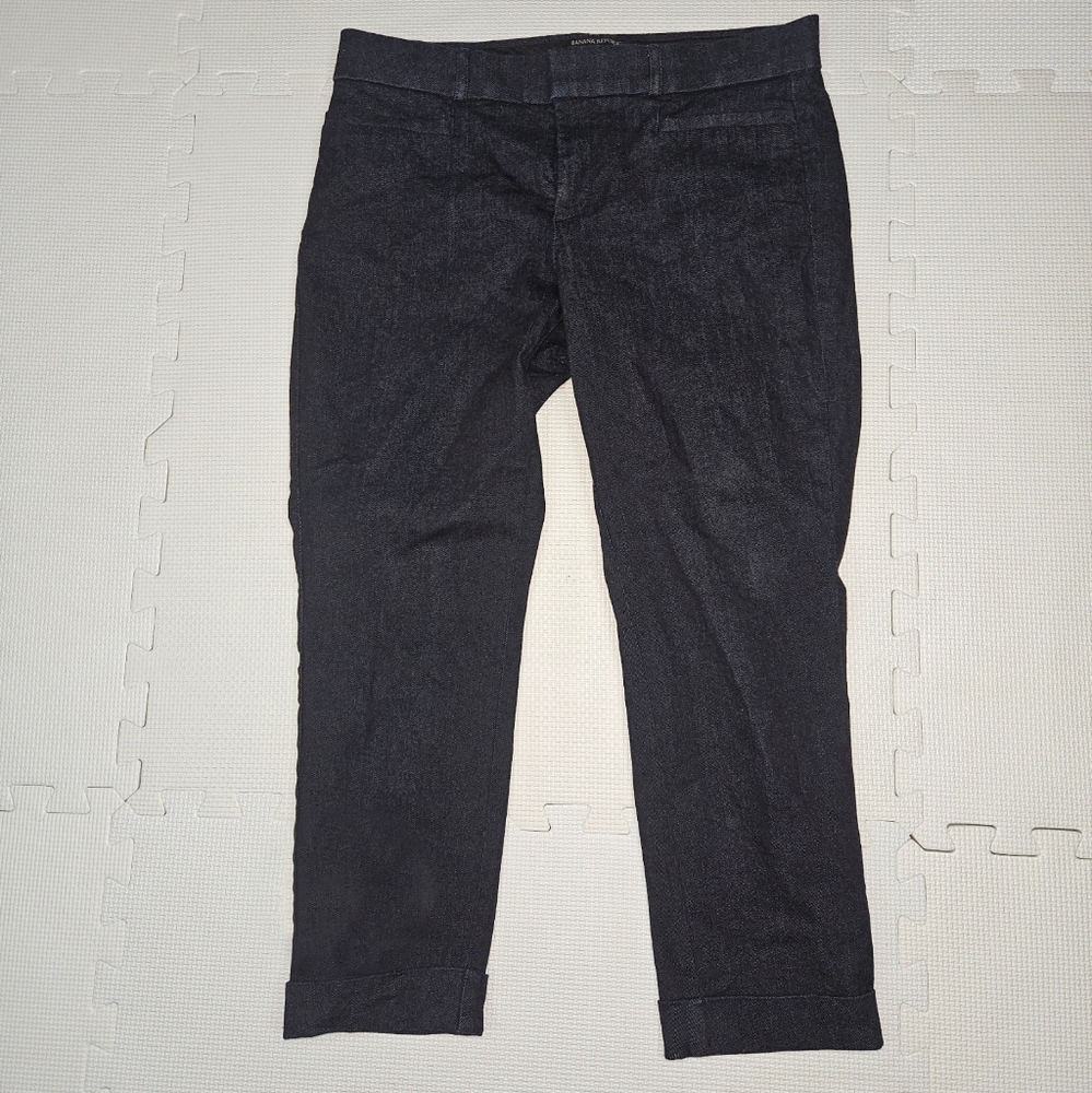 Banana Republic Dark Navy Cropped Pants